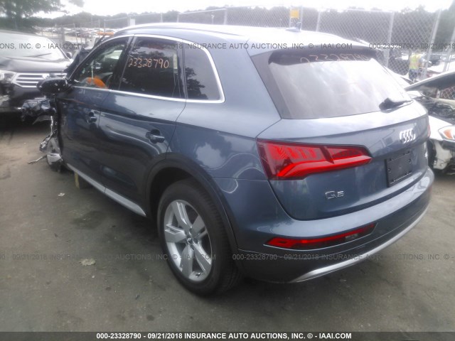 WA1BNAFY6J2216237 - 2018 AUDI Q5 PREMIUM PLUS BLUE photo 3