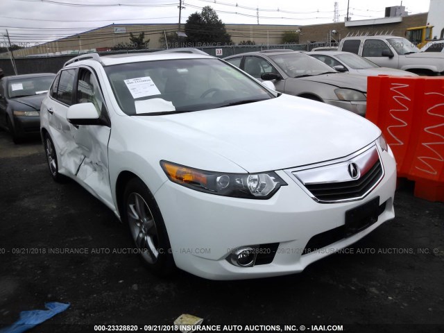 JH4CW2H66DC000460 - 2013 ACURA TSX TECH WHITE photo 1