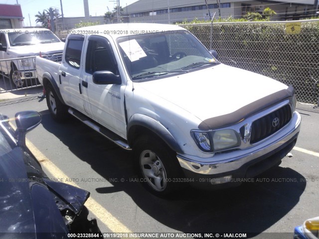 5TEGM92N44Z401783 - 2004 TOYOTA TACOMA DOUBLE CAB PRERUNNER WHITE photo 1