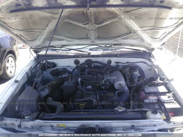 5TEGM92N44Z401783 - 2004 TOYOTA TACOMA DOUBLE CAB PRERUNNER WHITE photo 10