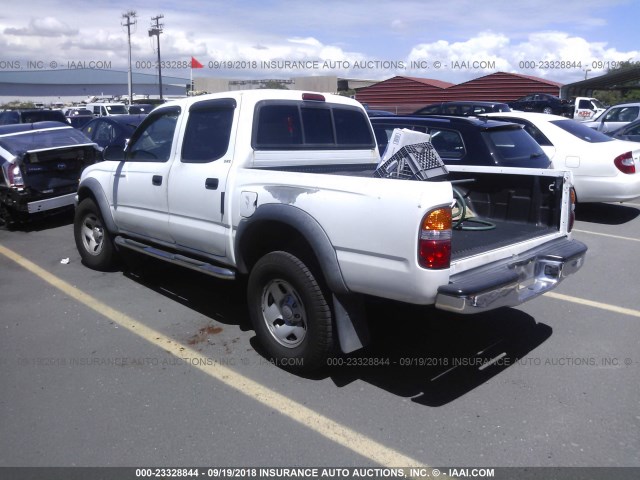 5TEGM92N44Z401783 - 2004 TOYOTA TACOMA DOUBLE CAB PRERUNNER WHITE photo 3