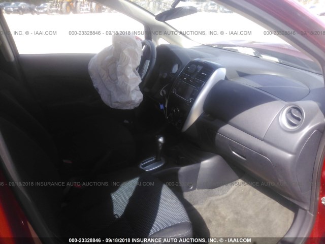 3N1CE2CP8GL373256 - 2016 NISSAN VERSA NOTE S/S PLUS/SV/SL/SR RED photo 5