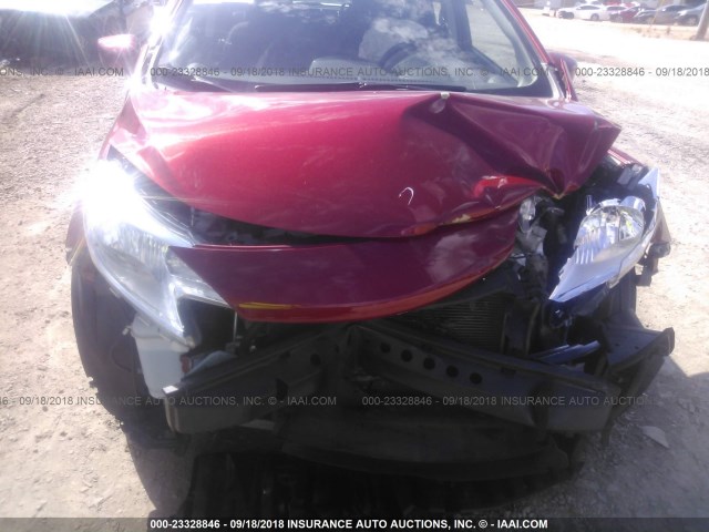 3N1CE2CP8GL373256 - 2016 NISSAN VERSA NOTE S/S PLUS/SV/SL/SR RED photo 6