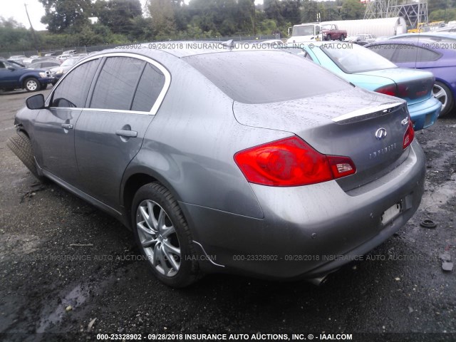 JN1CV6AR7BM408931 - 2011 INFINITI G37 GRAY photo 3