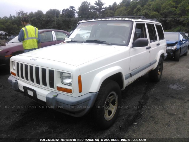 1J4FF68S6XL616371 - 1999 JEEP CHEROKEE SPORT/CLASSIC Biały zdjęcie 2