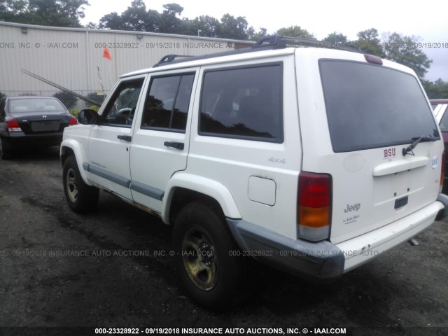 1J4FF68S6XL616371 - 1999 JEEP CHEROKEE SPORT/CLASSIC WHITE photo 3