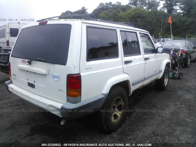 1J4FF68S6XL616371 - 1999 JEEP CHEROKEE SPORT/CLASSIC Biały zdjęcie 4