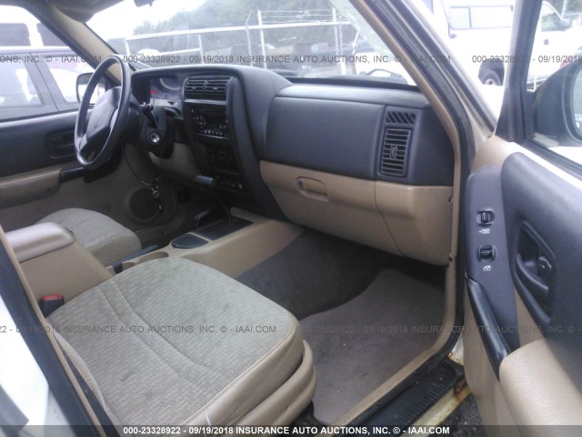 1J4FF68S6XL616371 - 1999 JEEP CHEROKEE SPORT/CLASSIC Biały zdjęcie 5