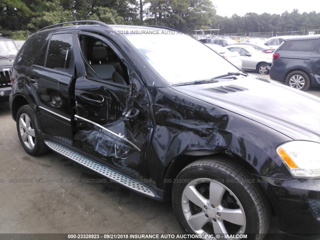 4JGBB86E79A531090 - 2009 MERCEDES-BENZ ML 350 BLACK photo 6