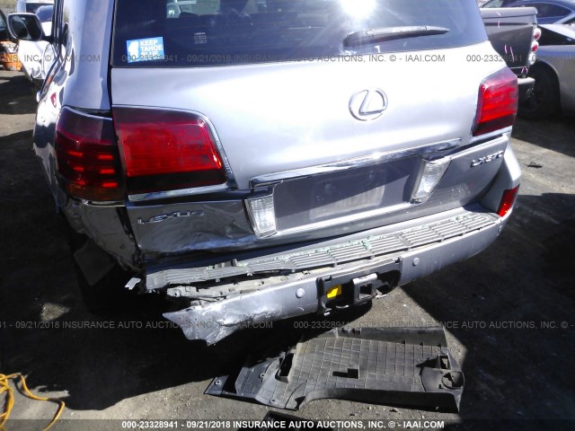 JTJHY00W694023060 - 2009 LEXUS LX 570 SILVER photo 6