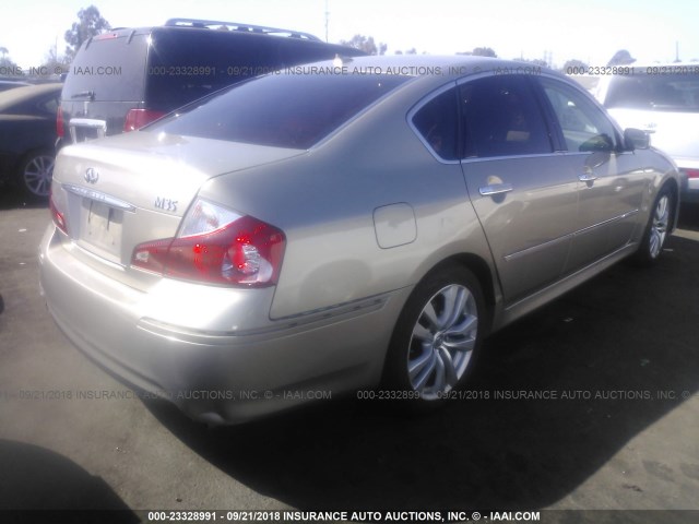 JNKAY01E48M605603 - 2008 INFINITI M35 SPORT GOLD photo 4