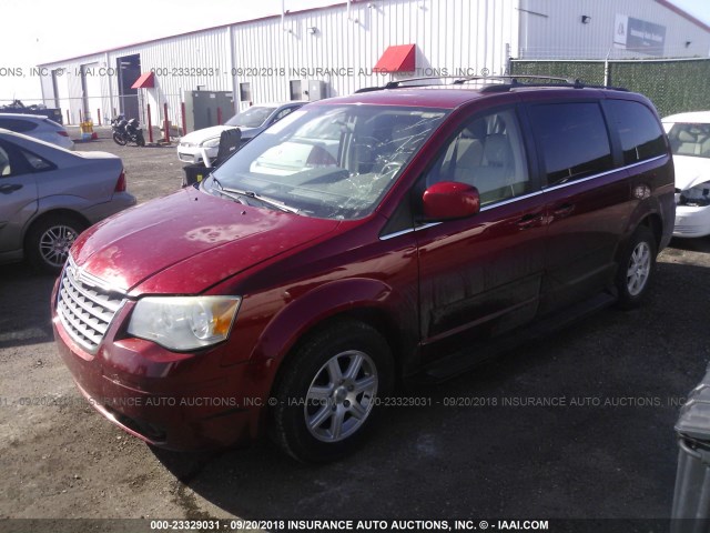 2A8HR54P78R662276 - 2008 CHRYSLER TOWN & COUNTRY TOURING MAROON photo 2