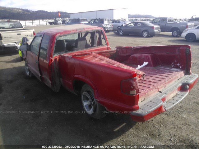 1GCCS1956Y8276157 - 2000 CHEVROLET S TRUCK S10 RED photo 3