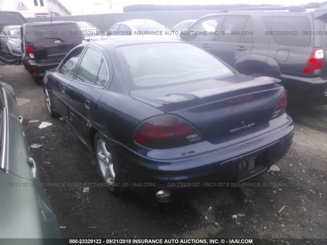 1G2NF52E0YM779998 - 2000 PONTIAC GRAND AM SE1 BLUE photo 3