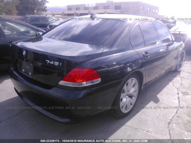 WBAGL63403DP65694 - 2003 BMW 745 I BLACK photo 4