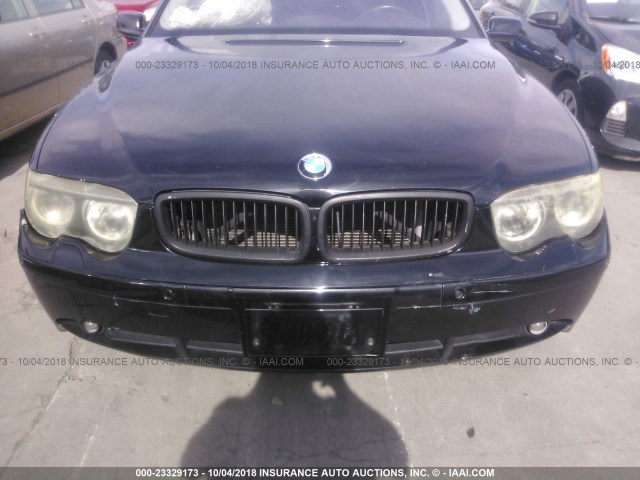 WBAGL63403DP65694 - 2003 BMW 745 I BLACK photo 6