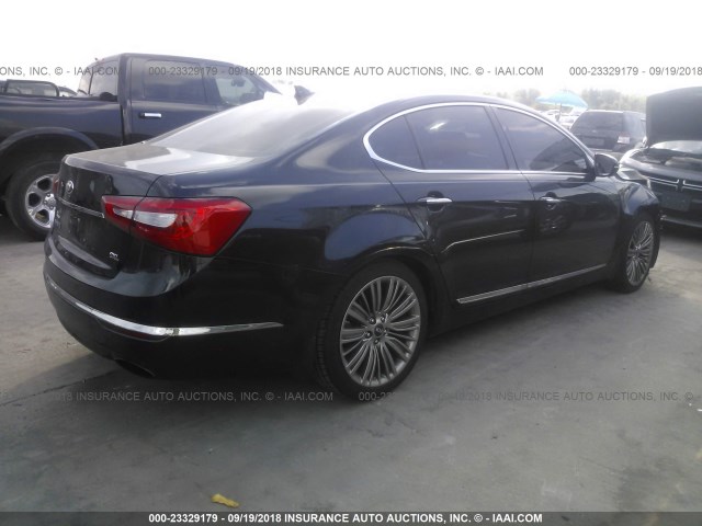 KNALN4D7XE5165753 - 2014 KIA CADENZA PREMIUM/LIMITED BLACK photo 4