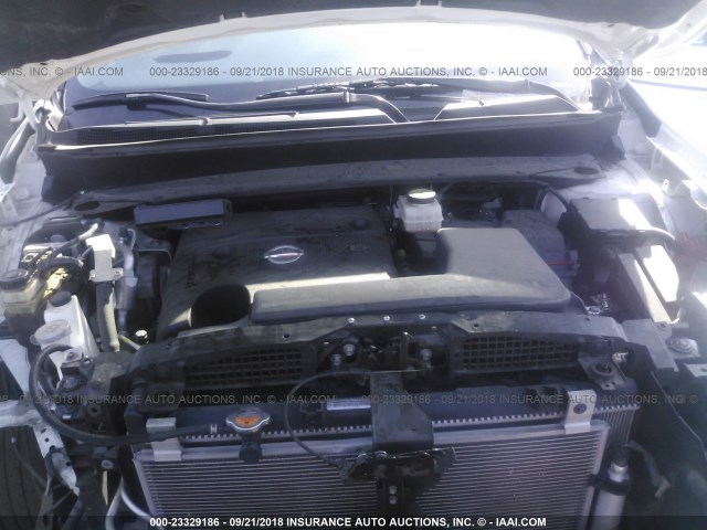 5N1AR2MN6FC627932 - 2015 NISSAN PATHFINDER S/SV/SL/PLATINUM WHITE photo 10