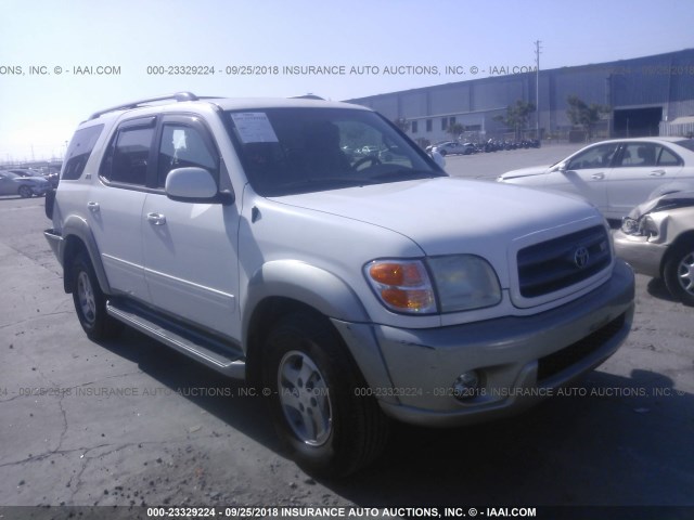 5TDZT34A23S163785 - 2003 TOYOTA SEQUOIA SR5 WHITE photo 1