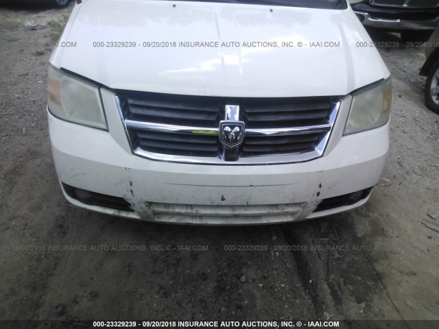 2D8HN54119R584451 - 2009 DODGE GRAND CARAVAN SXT WHITE photo 6