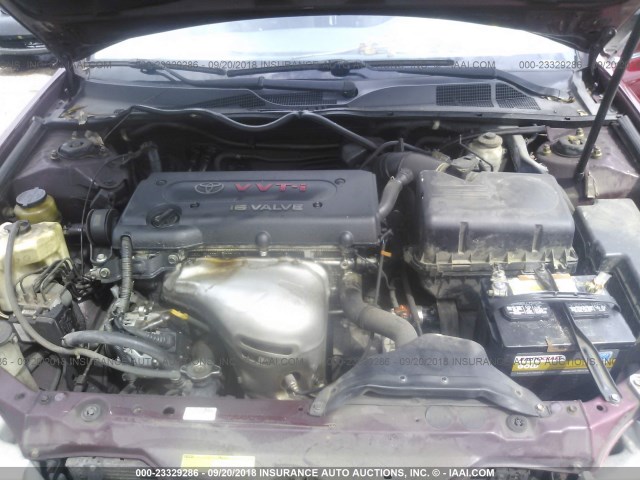 4T1BE32K95U423617 - 2005 TOYOTA CAMRY LE/XLE/SE 红色 照片 10