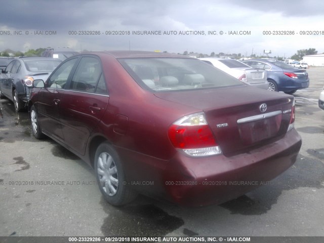 4T1BE32K95U423617 - 2005 TOYOTA CAMRY LE/XLE/SE 红色 照片 3