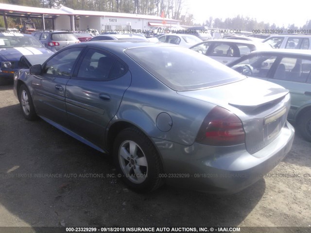 2G2WP552061231690 - 2006 PONTIAC GRAND PRIX Синьо-зелений фото 3