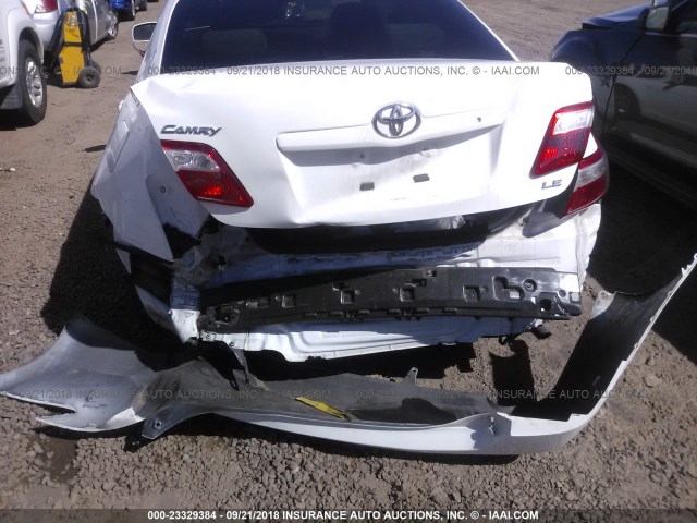 JTNBE46K773082470 - 2007 TOYOTA CAMRY NEW GENERAT CE/LE/XLE/SE WHITE photo 6