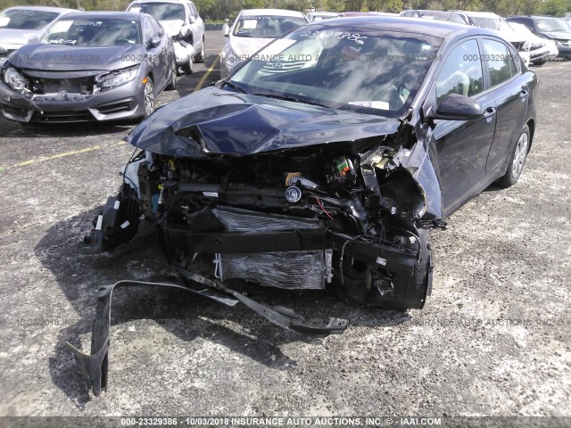 3KPA24AB2JE059436 - 2018 KIA RIO LX/S BLACK photo 6