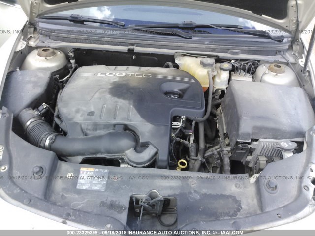 1G1ZB5EB1AF117392 - 2010 CHEVROLET MALIBU LS 棕色 照片 10