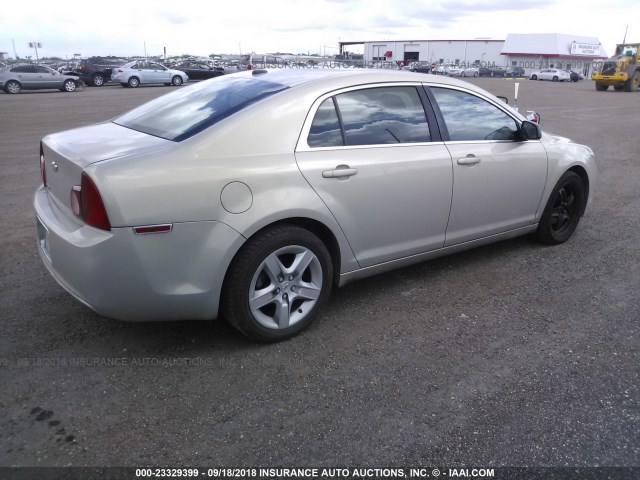 1G1ZB5EB1AF117392 - 2010 CHEVROLET MALIBU LS 棕色 照片 4