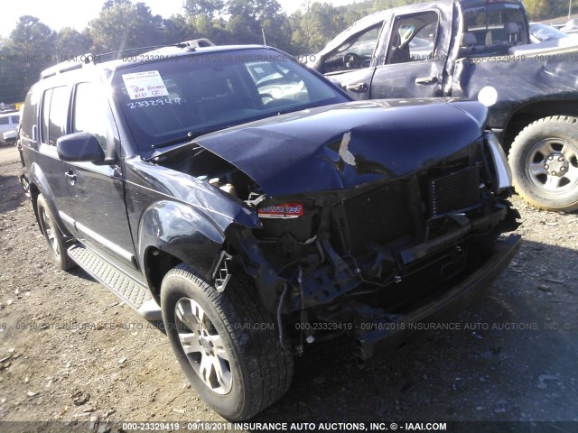 5N1AR18U18C643437 - 2008 NISSAN PATHFINDER S/LE/SE BLACK photo 1