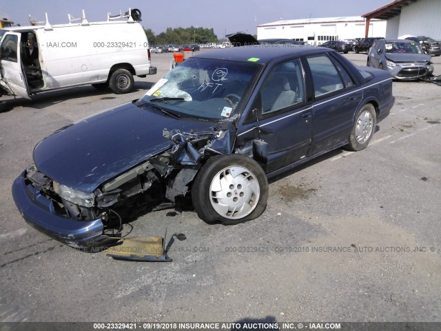 1G3WH52M4TF378369 - 1996 OLDSMOBILE CUTLASS SUPREME SL BLUE photo 2