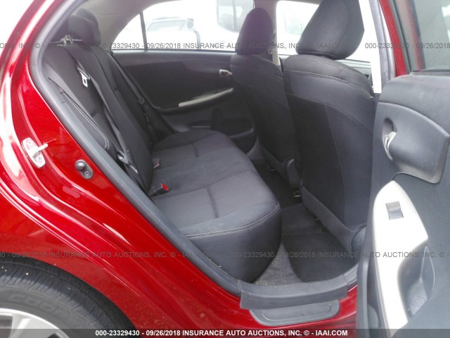 5YFBU4EE8CP052382 - 2012 TOYOTA COROLLA S/LE RED photo 8