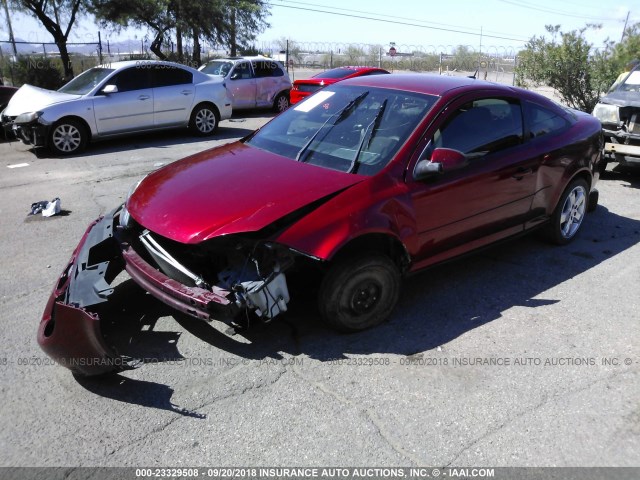 1G1AD1F50A7206762 - 2010 CHEVROLET COBALT 1LT RED photo 2