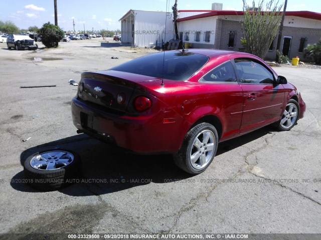 1G1AD1F50A7206762 - 2010 CHEVROLET COBALT 1LT RED photo 4