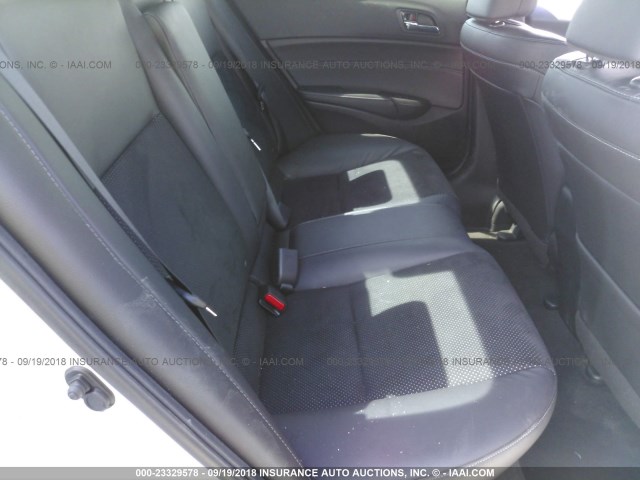 19UDE2F83GA003248 - 2016 ACURA ILX PREMIUM STYLE/TECH STYLE WHITE photo 8