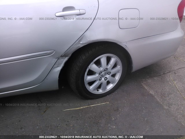 4T1BF32K73U554104 - 2003 TOYOTA CAMRY LE/XLE/SE SILVER photo 6