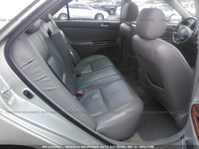 4T1BF32K73U554104 - 2003 TOYOTA CAMRY LE/XLE/SE SILVER photo 8