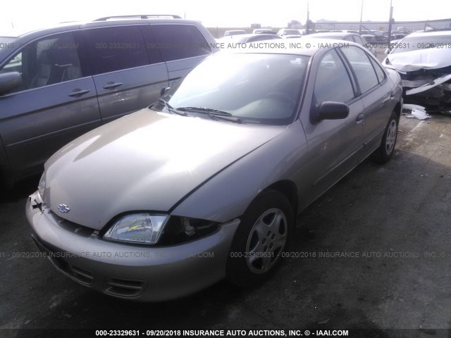 1G1JF524827284433 - 2002 CHEVROLET CAVALIER LS GOLD photo 2