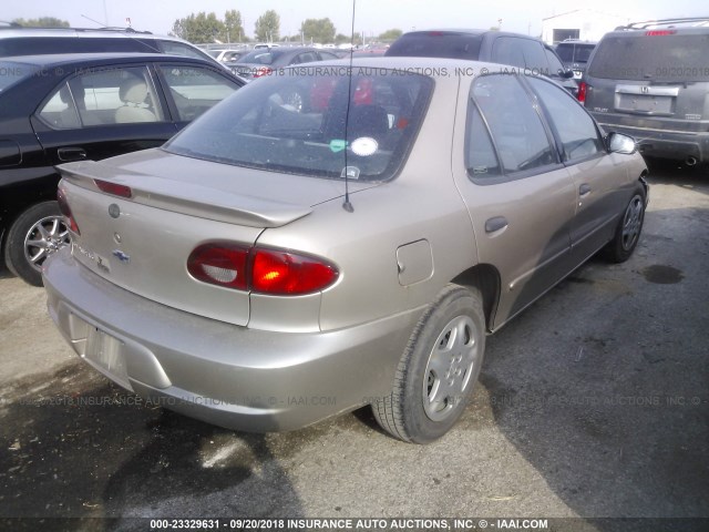 1G1JF524827284433 - 2002 CHEVROLET CAVALIER LS GOLD photo 4