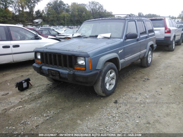 1J4FJ68S5WL212247 - 1998 JEEP CHEROKEE SPORT/CLASSIC ლურჯი ფოტო 2