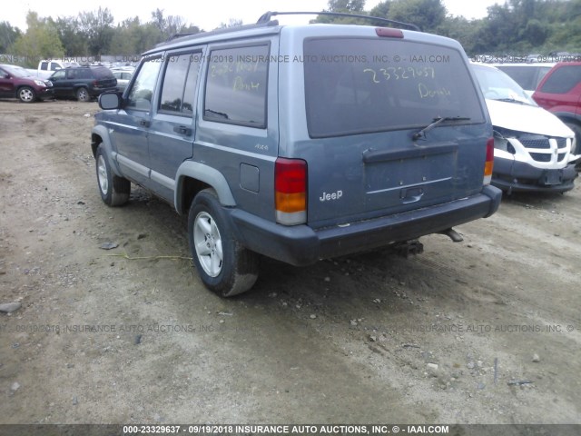 1J4FJ68S5WL212247 - 1998 JEEP CHEROKEE SPORT/CLASSIC ლურჯი ფოტო 3