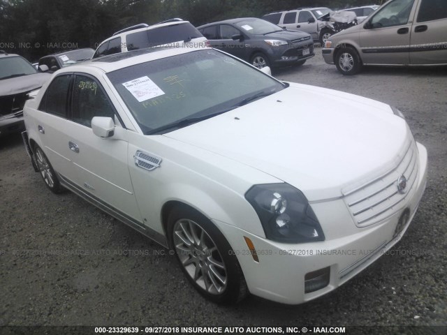 1G6DP577770176103 - 2007 CADILLAC CTS HI FEATURE V6 WHITE photo 1