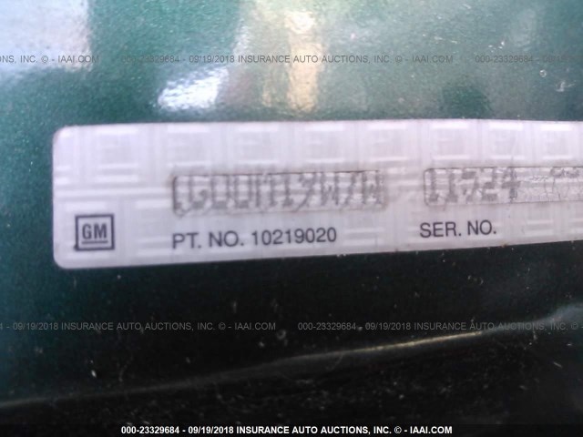 1GDDM19W7WB511524 - 1998 GMC SAFARI XT GREEN photo 9