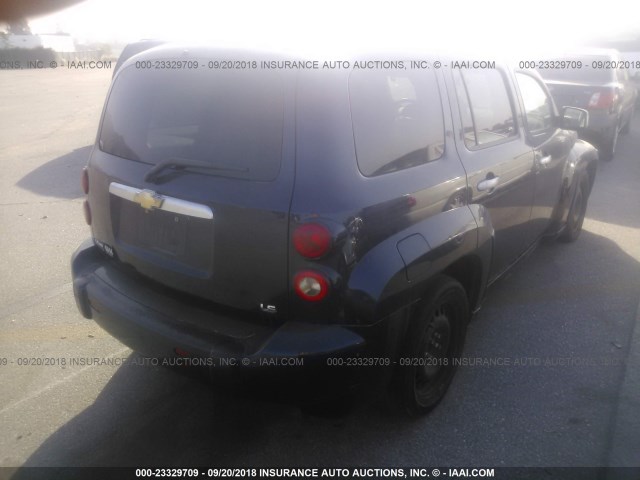 3GNDA13DX7S515567 - 2007 CHEVROLET HHR LS BLUE photo 4