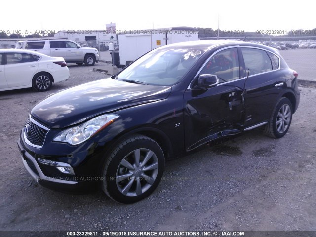 JN1BJ0RR8HM409751 - 2017 INFINITI QX50 BLACK photo 2