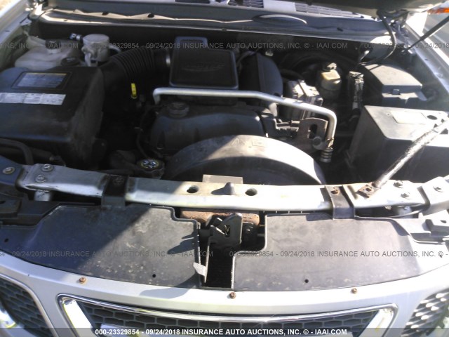 5S3ET13S652800324 - 2005 SAAB 9-7X LINEAR SILVER photo 10