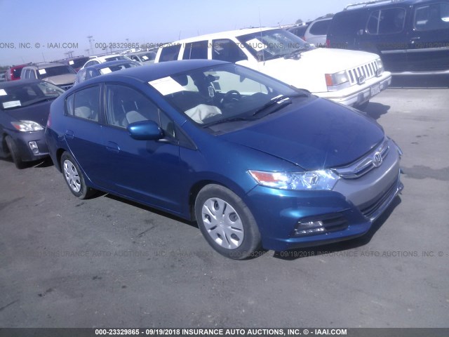 JHMZE2H32DS000402 - 2013 HONDA INSIGHT BLUE photo 1