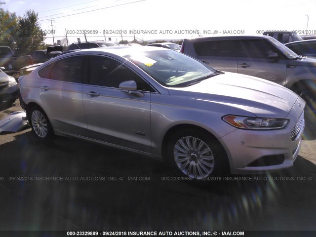 3FA6P0SU3ER269516 - 2014 FORD FUSION TITANIUM PHEV SILVER photo 1